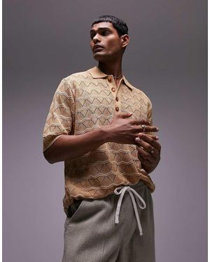 TOPMAN Polo - Marrone