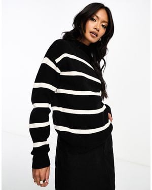 Vila High Neck Super Soft Sweater - Black