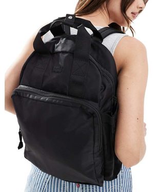 Levi's Mochila Negra De Nailon L-Pack De - Negro