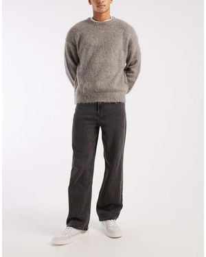 Hollister Embroidered Pocket baggy Jeans - Grey