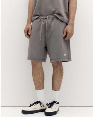 Pull&Bear Bermuda jogger With Logo - Grey
