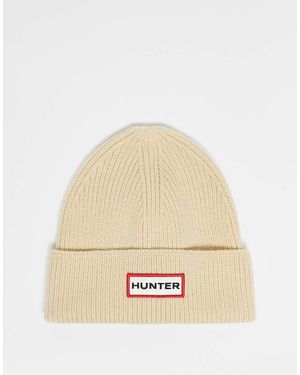 HUNTER Berretto Crema A Coste - Neutro