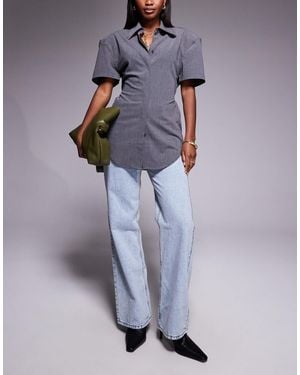 River Island Relaxed Straight Leg Jeans - Blue