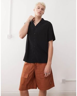 Reclaimed Vintage Viscose Shirt - Black