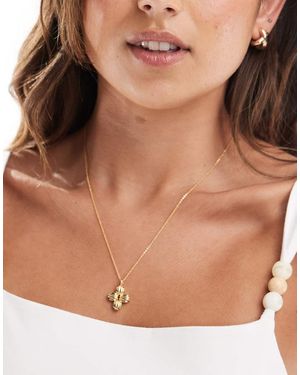 Accessorize Z Chunky Plain Clover Necklace - Brown