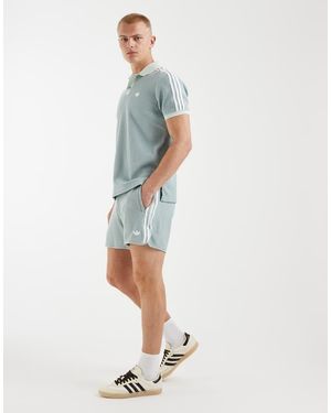 adidas Originals Waffle Textured Sprinter Shorts - Blue