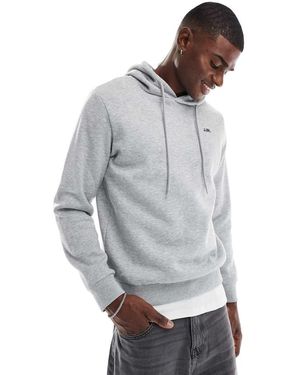 JJ Rebel Hoodie With Small Chest Logo - Grey