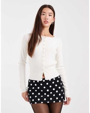 Edikted Noreen Polka Dot Mini Skort - White