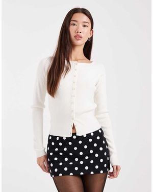 Edikted Noreen Polka Dot Mini Skort - White