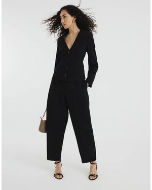 River Island Barrel Leg Trouser Co-ord - Black