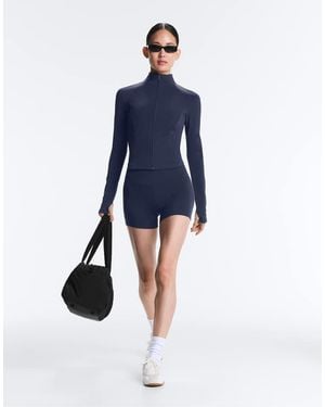 Oysho Light Warm Rib Technical Jacket - Blue