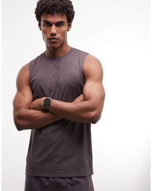 4505 Icon Quick Dry Mesh Training Tank Top - Gray