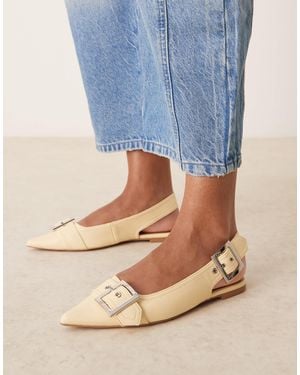 ASOS Legion Buckle Ballet - Blue