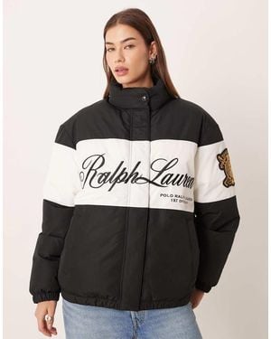 Polo Ralph Lauren Chest Logo Puffer Coat - Black