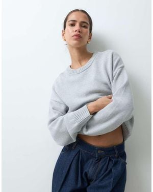Gap Oversized Knitted Jumper - Grey