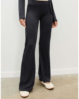 Stradivarius – hose aus weichem modal - Blau