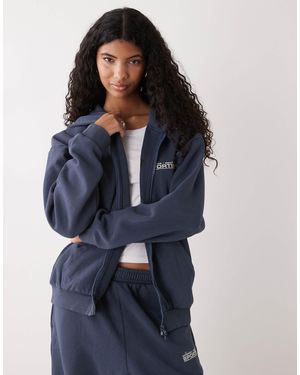 Collusion – oversize-kapuzenpullover - Blau