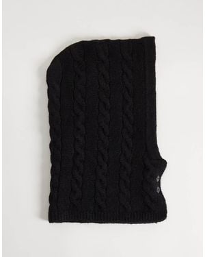 Threadbare Capucha De Punto De Ochos Negra - Negro