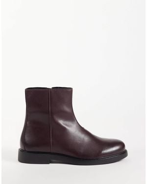 ASOS Zip Up Boots - Purple