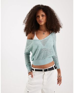 Free People – weicher pullover aus feinstrick - Grau