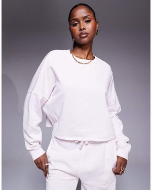 River Island Chopped Sweatshirt - White