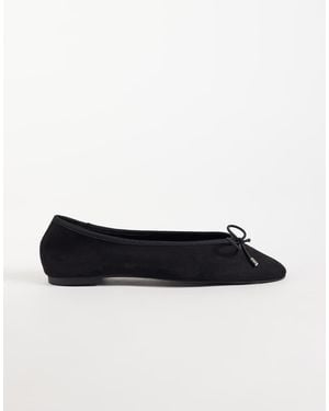 ASOS Lola Ballerine Morbide Con Dettaglio Fiocco Nere - Nero