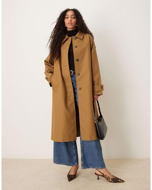 Mango Capsule 100% Cotton Trench Coat - Natural