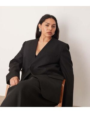 ARRANGE Curve Ultimate Collarless Blazer - Black