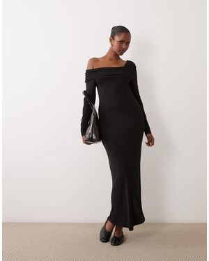 Barbour Kemora Long Sleeve Drop Shoulder Maxi Dress - Black