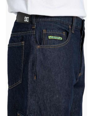 DC Shoes Worker Baggy Denim Cargo Jeans - Blue