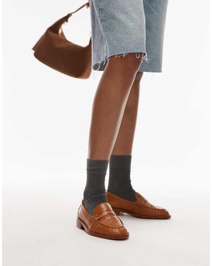 Bronx Next-wagon Premium Leafer Loafers - Natural