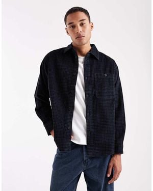 Only & Sons Sobrecamisa Negra A Cuadros De Pana De -Negro - Azul