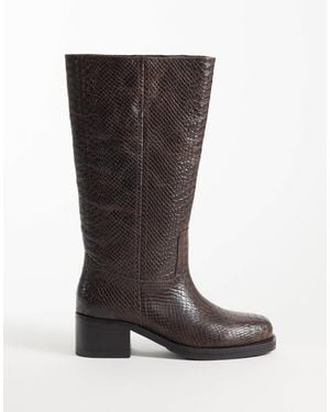Bronx Ky-ley reitstiefel bis zum knie - Braun