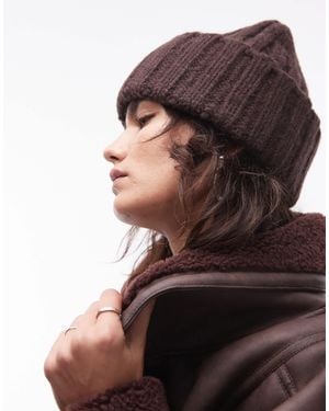 ARKET – strickmütze aus alpakawoll-mix - Braun