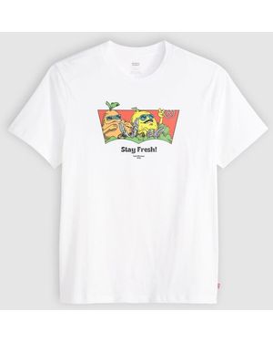 Levi's Stay Fresh Fruit Batwing Logo Print Vintage Fit T-shirt - White