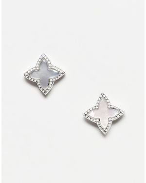 Kingsley Ryan Faux Star Studs - Metallic