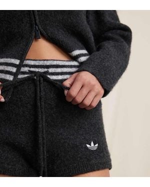 adidas Originals x ASOS Knitted Hot Trousers - Black