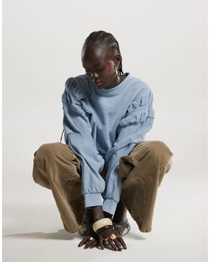 ASOS – sweatshirt - Blau