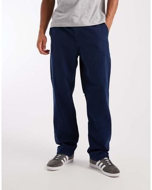 ASOS Straight Fit Trousers - Blue
