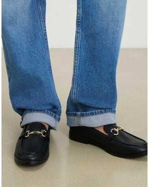 River Island Snaffle Trim Loafers - Blue