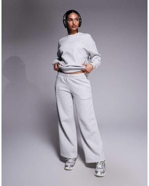 4505 Icon Rest Day Heavyweight 440gsm Cotton Wide Leg jogger - Grey