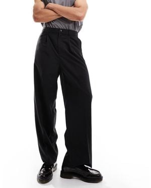 Weekday Uno Co-ord Loose Fit Trousers - Black