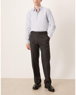 ASOS Smart Straight Leg Trouser With Side Adjusters - White