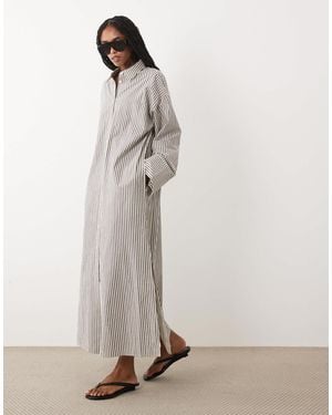 ARKET Pure Cotton Shirt Dress - White