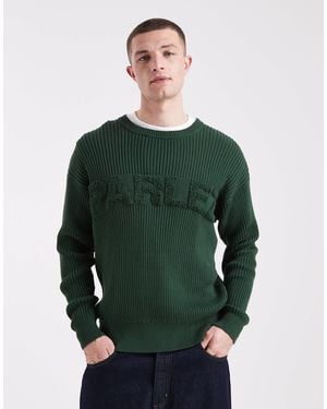 Parlez Pull en maille à logo - foncé - Vert