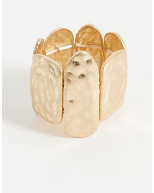 ASOS Wide Stretch Bracelet - Natural