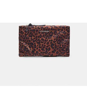 Stradivarius Platte Toilettas Met Luipaardprint - Paars