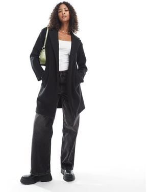 New Look Unlined Formal Coat - Black