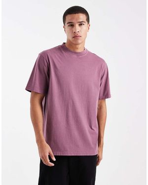 Threadbare Camiseta Holgada Con Acabado Tintado De -Rojo - Morado