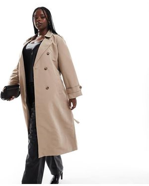 Vero Moda Longline Belted Trench Coat - White